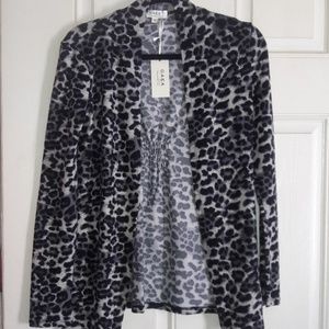 Animal print light jacket